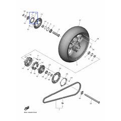 Yamaha ABS sensor rotor YZF-R1 15> & front wheel YZF-R6 17>