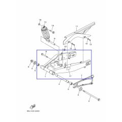 Yamaha OEM rear swingarm YZF-R3 15>