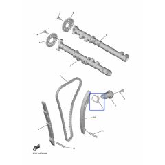 Yamaha OEM gasket tensioner case YZF-R6 08>