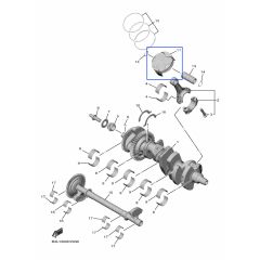 Yamaha OEM piston (std) YZF-R1 15>