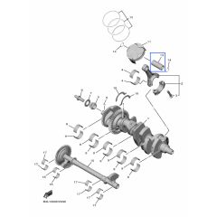 Yamaha OEM piston pin YZF-R1 15>