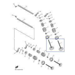 Yamaha OEM intake valve YZF-R1 15>