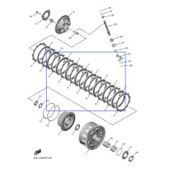 Yamaha friction plate clutch YZF-R1 15>