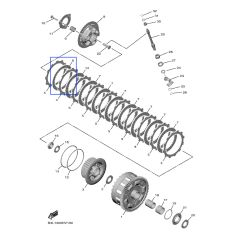 Yamaha first steel plate clutch (T= 2.6) YZF-R1 15>