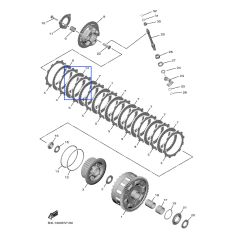 Yamaha steel plate clutch (T= 2.3) YZF-R1 15>