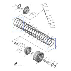 Yamaha friction plate clutch (first, second, last) YZF-R1 15>