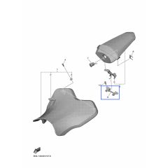 YAMAHA BRACKET, SEAT LOCK