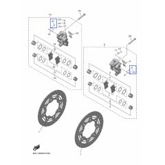 Yamaha clip for brake pad retaining pin