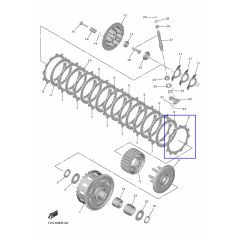 Yamaha last friction plate clutch YZF-R6 06>