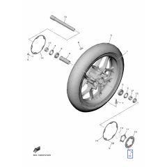 Yamaha screw for front ABS sensor rotor (1pc) YZF-R1 15>