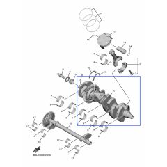 Yamaha OEM crankshaft YZF-R1 20>