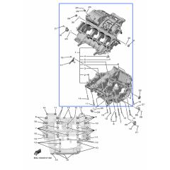 Yamaha OEM crankcase YZF-R1 20>