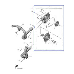 Yamaha OEM water pump YZF-R1 17>