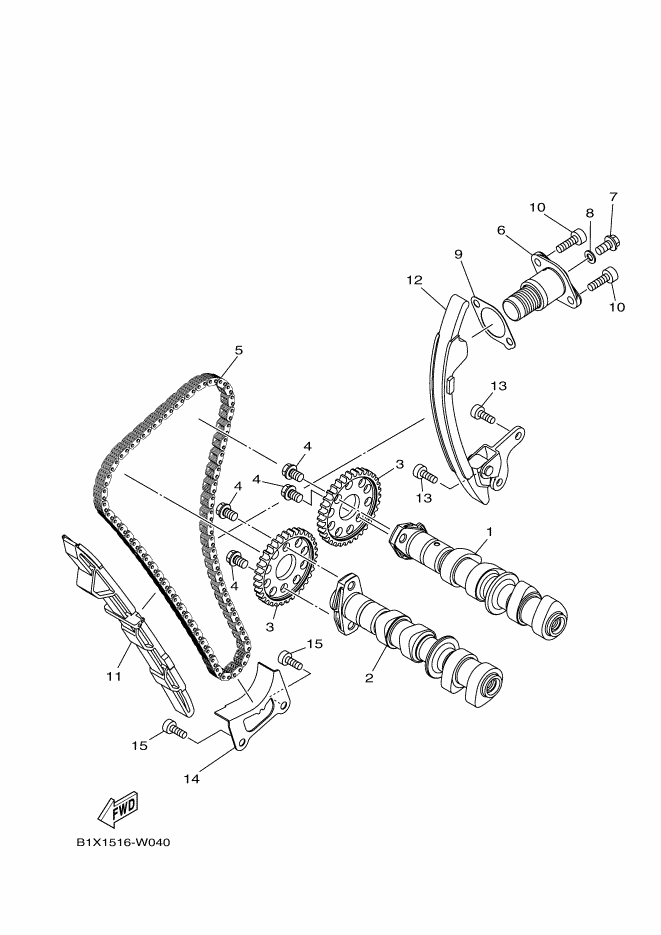 YAMAHA YZF-R3 (2022-2024) - CAMSHAFT & CHAIN | Tenkateracingproducts.com