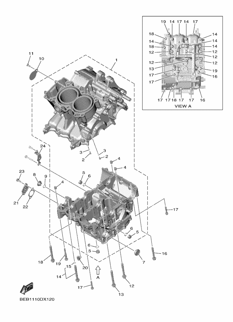 YAMAHA YZF-R7 (2022-2024) - CRANKCASE | Tenkateracingproducts.com