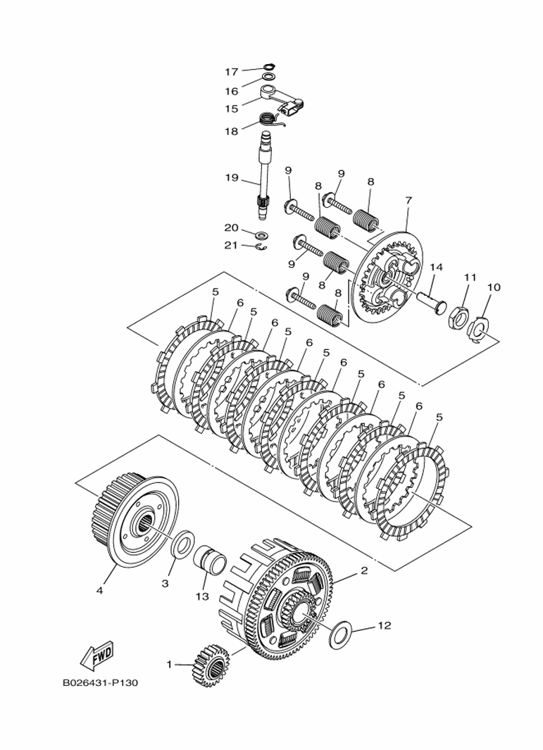 YAMAHA YZF-R3 (2019-2021) - CLUTCH | Tenkateracingproducts.com