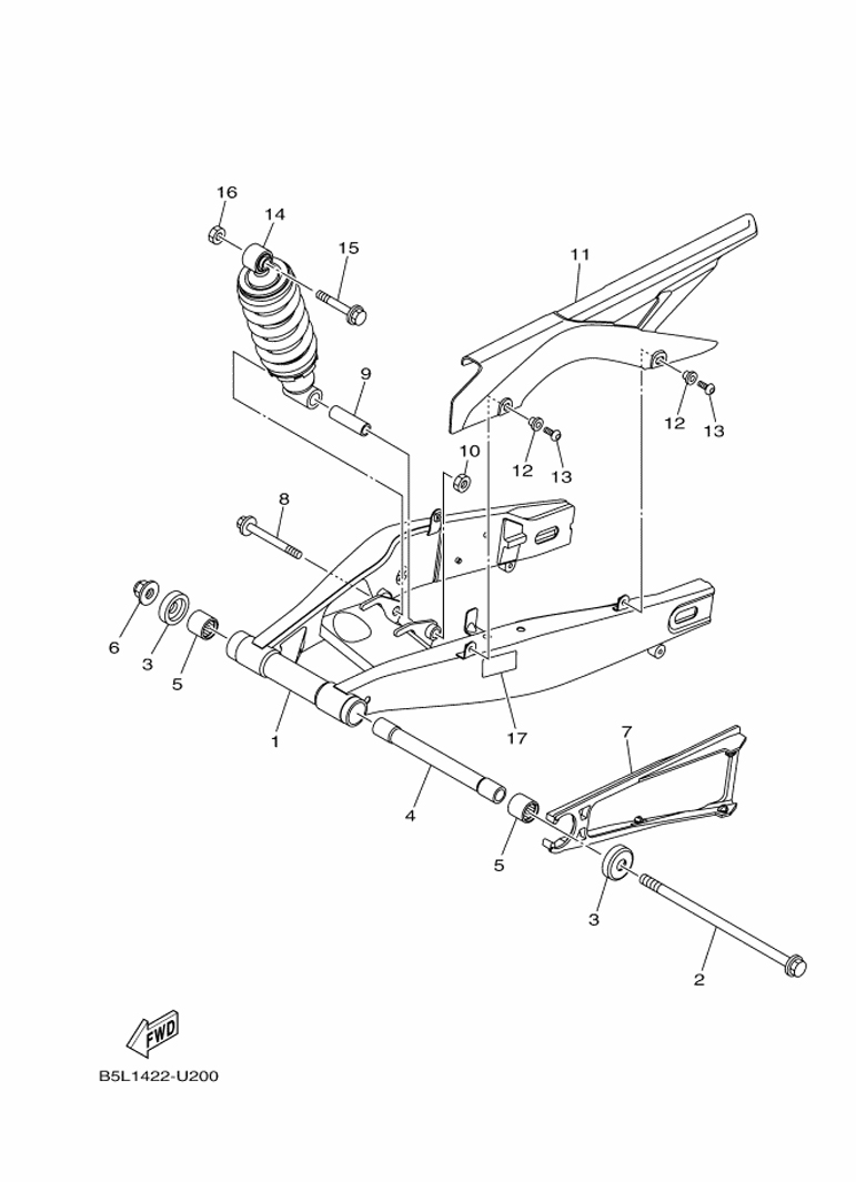 YAMAHA YZF-R3 (2019-2021) - REAR ARM SUSPENSION | Tenkateracingproducts.com