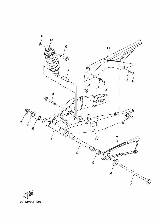 YAMAHA YZF-R3 (2022-2024) - REAR ARM SUSPENSION | Tenkateracingproducts.com