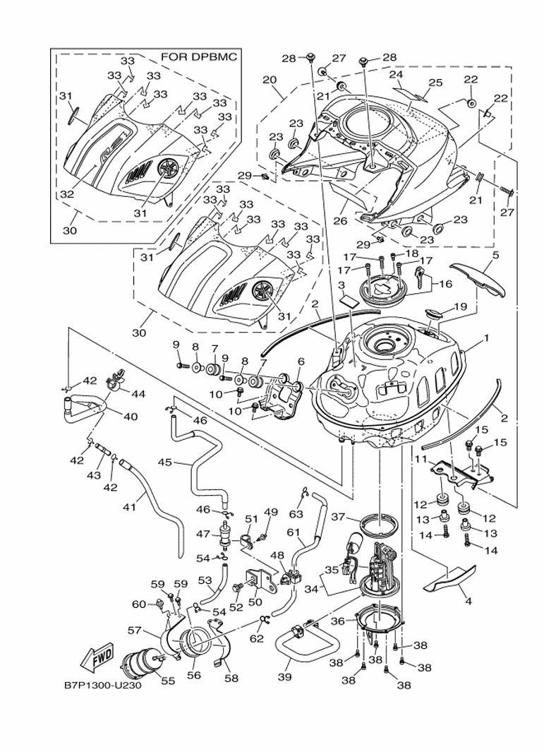 YAMAHA YZF-R3 (2019-2021) - FUEL TANK | Tenkateracingproducts.com