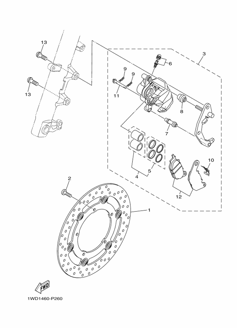 YAMAHA YZF-R3 (2019-2021) - FRONT BRAKE CALIPER | Tenkateracingproducts.com