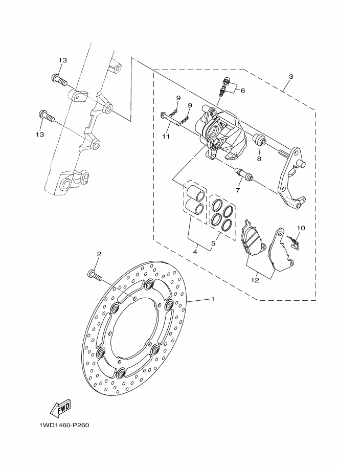 YAMAHA YZF-R3 (2022-2024) - FRONT BRAKE CALIPER | Tenkateracingproducts.com