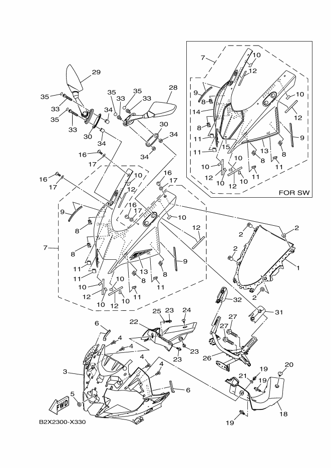 YAMAHA YZF-R3 (2022-2024) - WINDSHIELD | Tenkateracingproducts.com