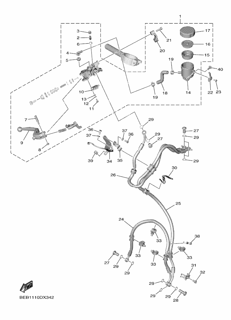 Front master cylinder 2022-2024