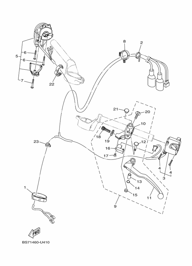 YAMAHA YZF-R3 (2019-2021) - HANDLE SWITCH LEVER | Tenkateracingproducts.com