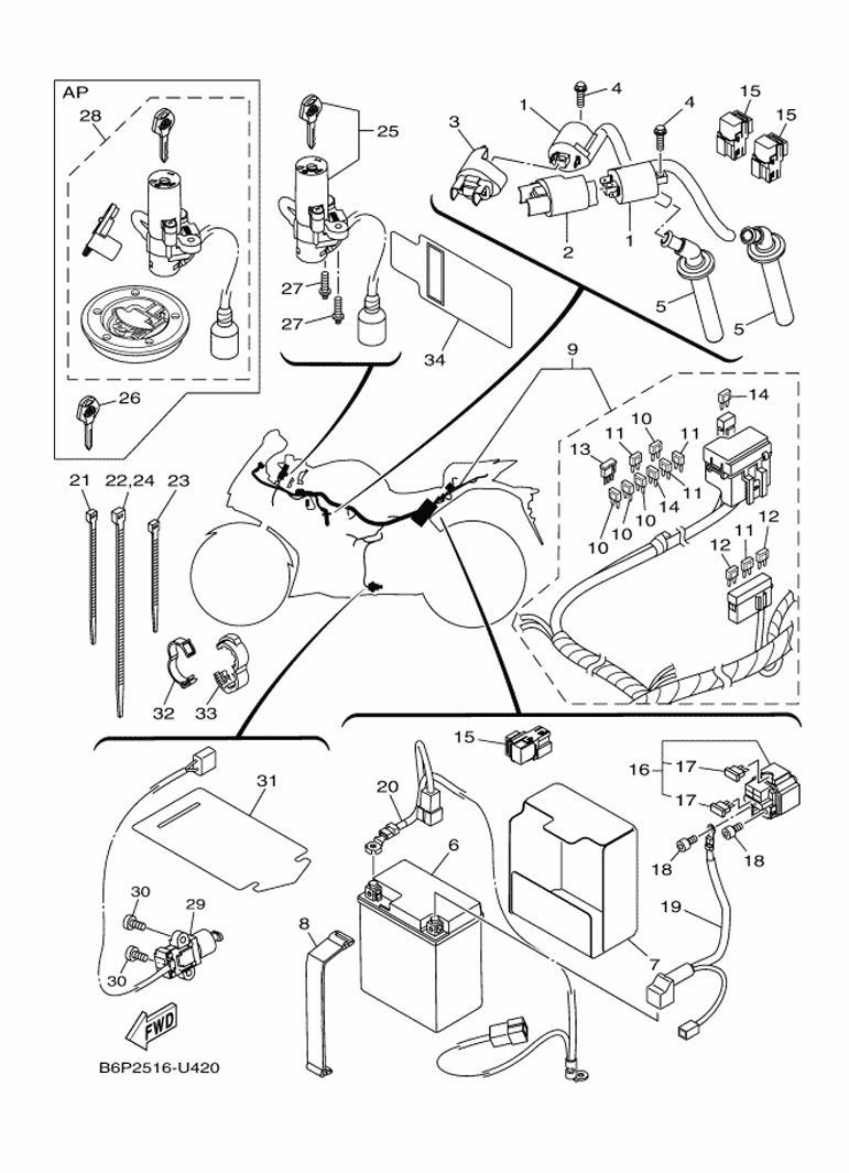 YAMAHA YZF-R3 (2019-2021) - ELECTRICAL 1 | Tenkateracingproducts.com