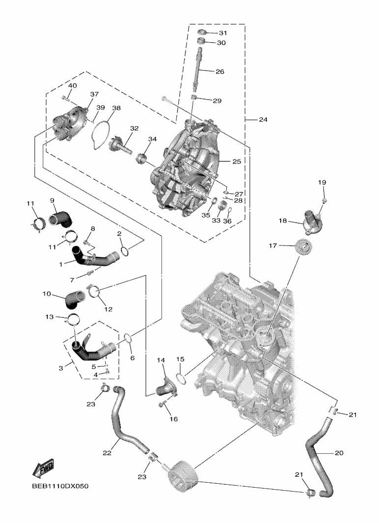 YAMAHA YZF-R7 (2022-2024) - WATER PUMP | Tenkateracingproducts.com