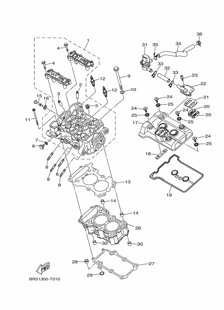 YAMAHA YZF-R3 (2019-2021) - CYLINDER HEAD | Tenkateracingproducts.com