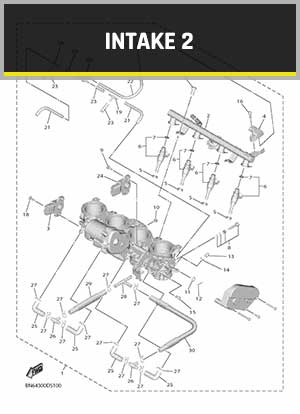 YAMAHA YZF-R6 RJ27 (2017-2021) OEM INTAKE 2 PARTS | Tenkateracingproducts.com