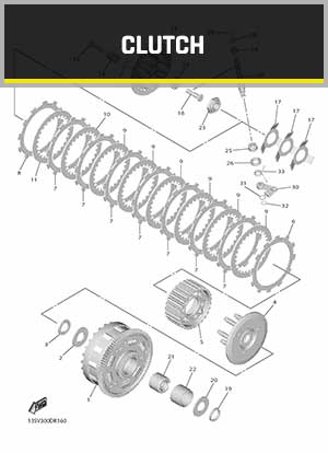 YAMAHA YZF-R6 RJ27 (2017-2021) OEM CLUTCH PARTS | Tenkateracingproducts.com