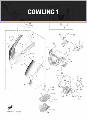 YAMAHA YZF-R6 RJ27 (2017-2021) OEM COWLING 1 PARTS | Tenkateracingproducts.com