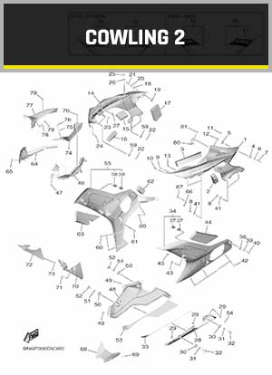 YAMAHA YZF-R6 RJ27 (2017-2021) OEM COWLING 2 PARTS | Tenkateracingproducts.com