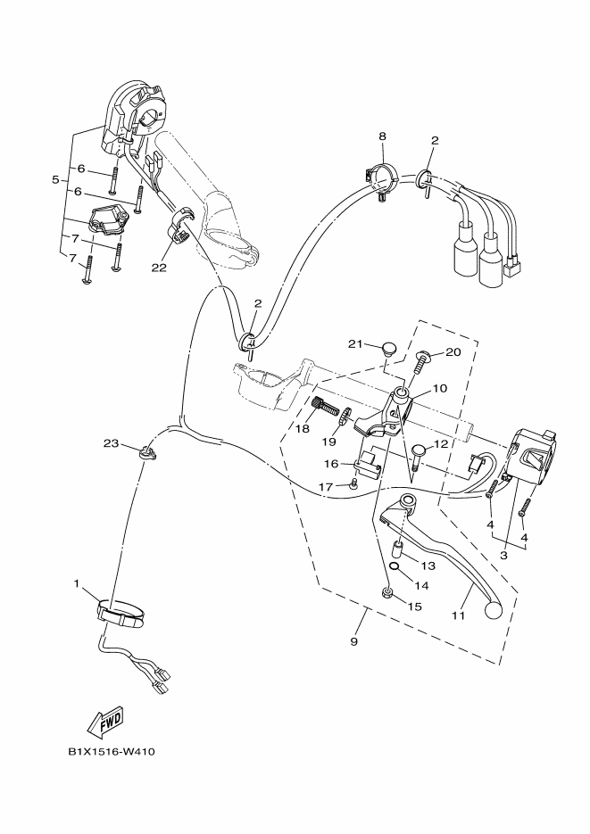 YAMAHA YZF-R3 (2022-2024) - HANDLE SWITCH LEVER | Tenkateracingproducts.com