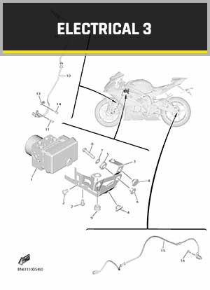 YAMAHA YZF-R6 RJ27 (2017-2021) OEM ELECTRICAL 3 PARTS | Tenkateracingproducts.com