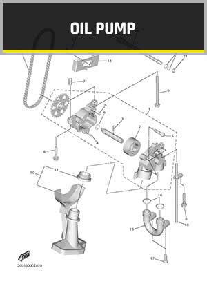 YAMAHA YZF-R6 RJ27 (2017-2021) OEM OIL PUMP PARTS | Tenkateracingproducts.com