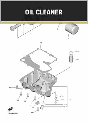 YAMAHA YZF-R6 RJ27 (2017-2021) OEM OIL CLEANER PARTS | Tenkateracingproducts.com