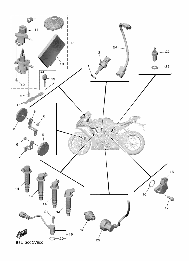 Yamaha YZF-R1 RN65 Electrical 1 OEM Parts | Tenkateracingproducts.com