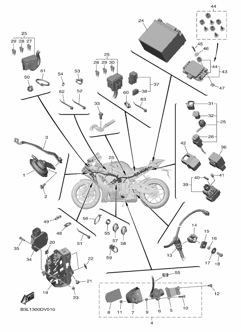 Yamaha YZF-R1 RN65 Electrical 2 OEM Parts | Tenkateracingproducts.com