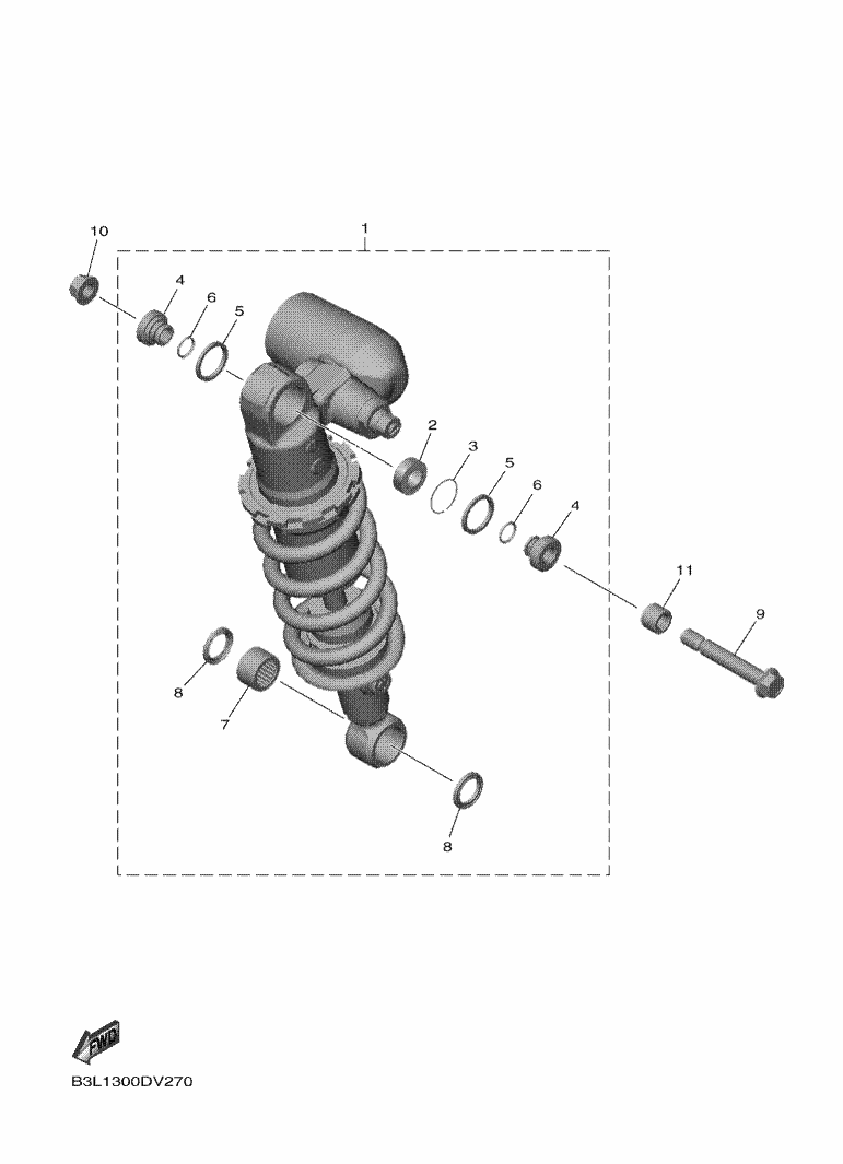 Yamaha YZF-R1 RN65 Rear Suspension OEM Parts | Tenkateracingproducts.com