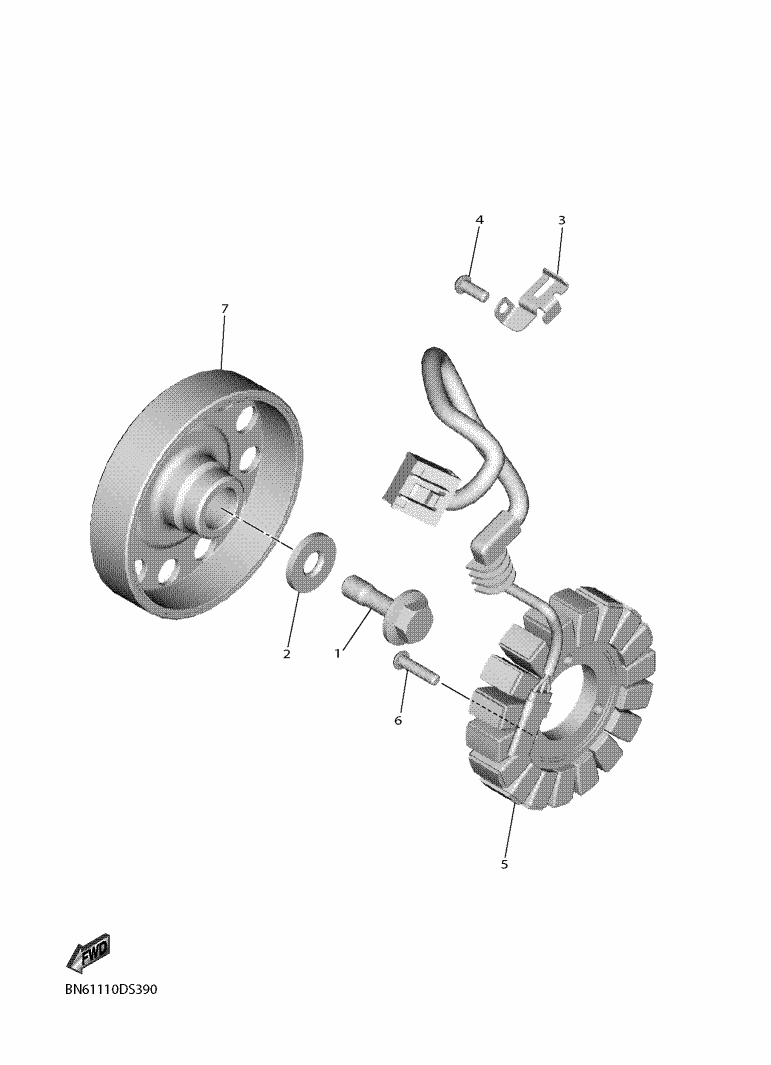 Yamaha YZF-R6 RJ27 Generator OEM Parts | Tenkateracingproducts.com