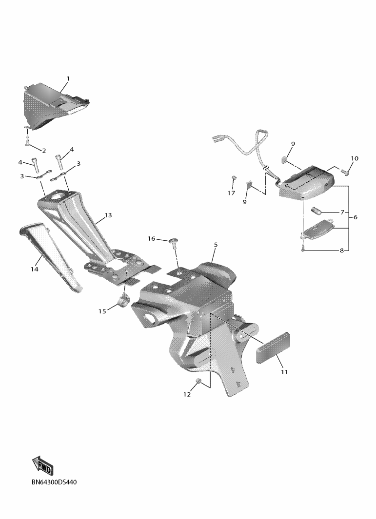 Yamaha YZF-R6 RJ27 Taillight OEM Parts | Tenkateracingproducts.com