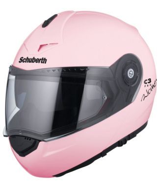 light pink motorcycle helmet